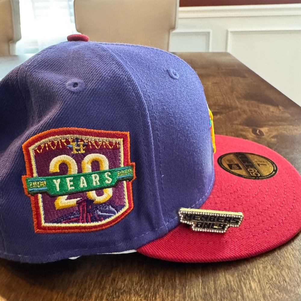 Members Only Purple and Red Kids Toy Cap
